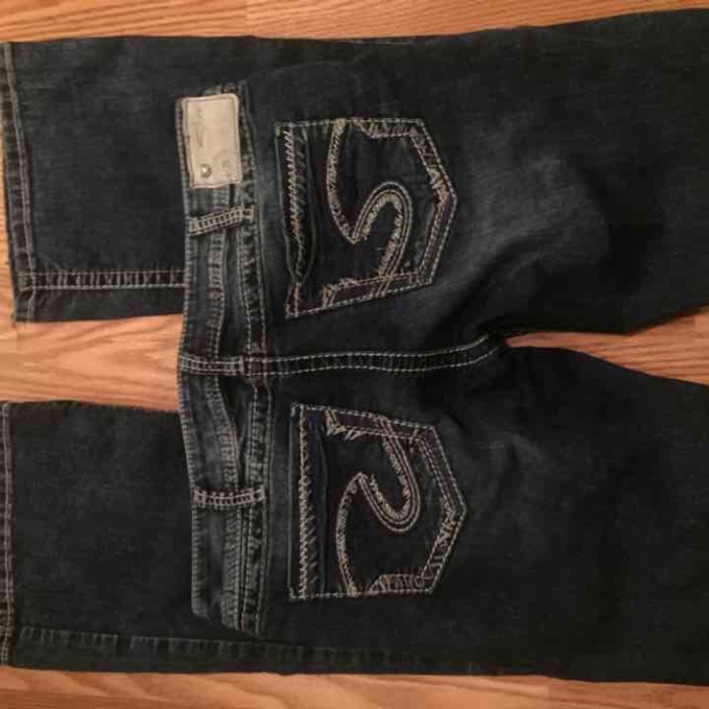 Like new silver jeans