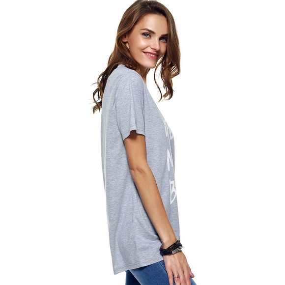 Gray "Wife. Mom. Boss" Tee - Picture 3 of 3