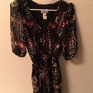 Aztec printed dress