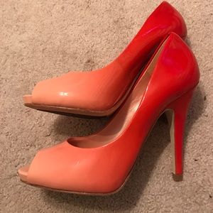 Aldo ombré peep toe heels