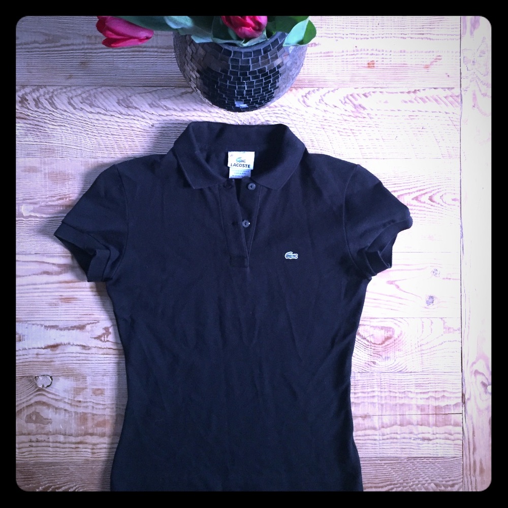 Black Lacoste Polo