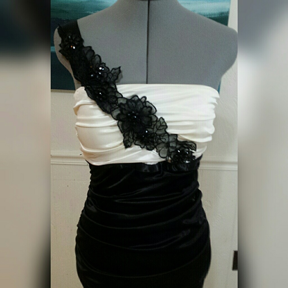 Black and white dress