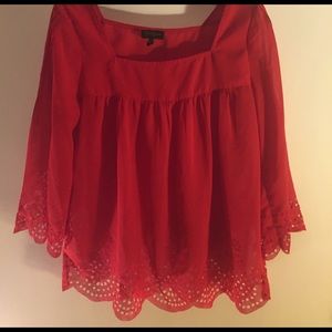 Red Jessica Simpson top