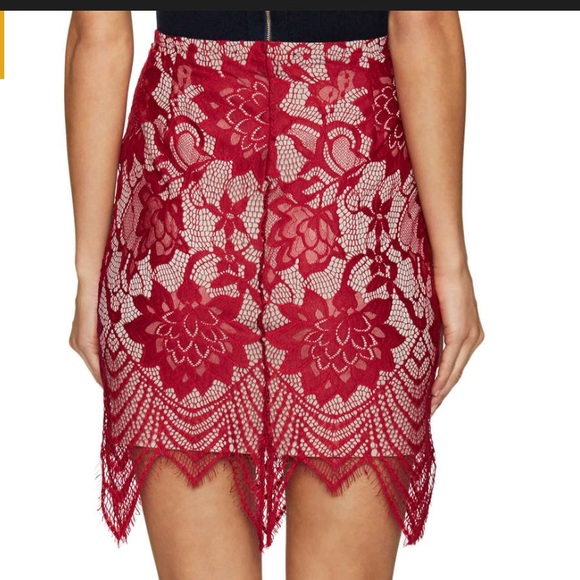 Tart Ursula Lace Skirt Persian Red L - Picture 4 of 5
