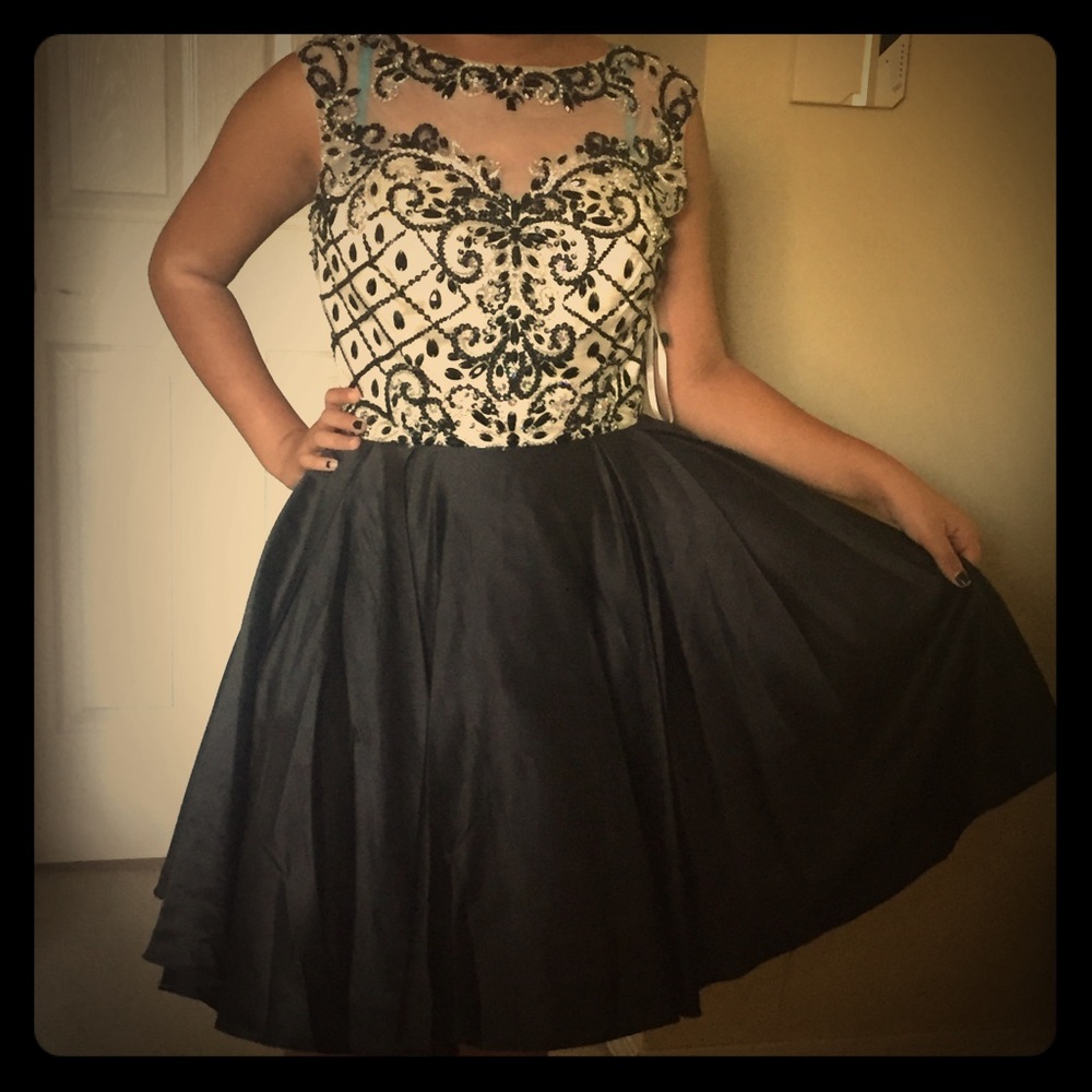 NWT Black and Cream Dress