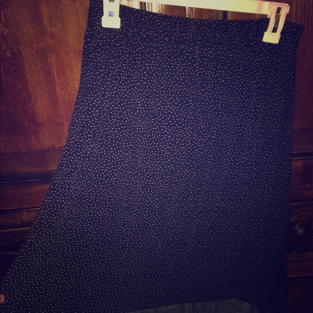Cotton On blue polka dot skirt