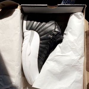 Retro Jordan 12s Black/Varsity Red-White