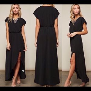 Black maxi dress