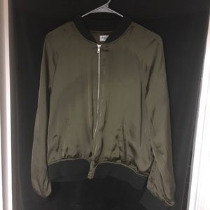 Charlotte Russe Satin Bomber Jacket