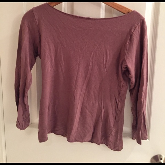 Promod mauve tshirt with embroidered appliqué - Picture 3 of 3