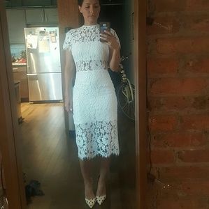 Alexis Leona Dress in White Lace