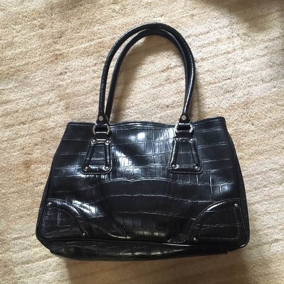 Croc embossed satchel - Picture 1 of 5