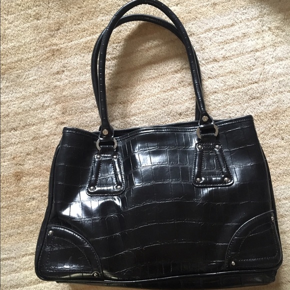 Croc embossed satchel - Picture 2 of 5