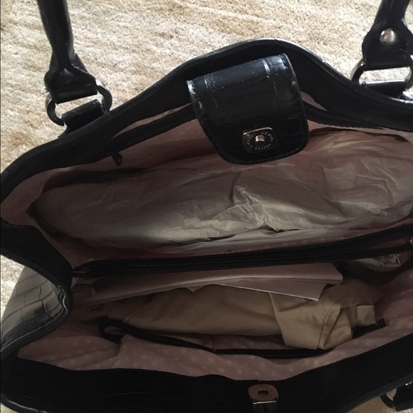 Croc embossed satchel - Picture 3 of 5