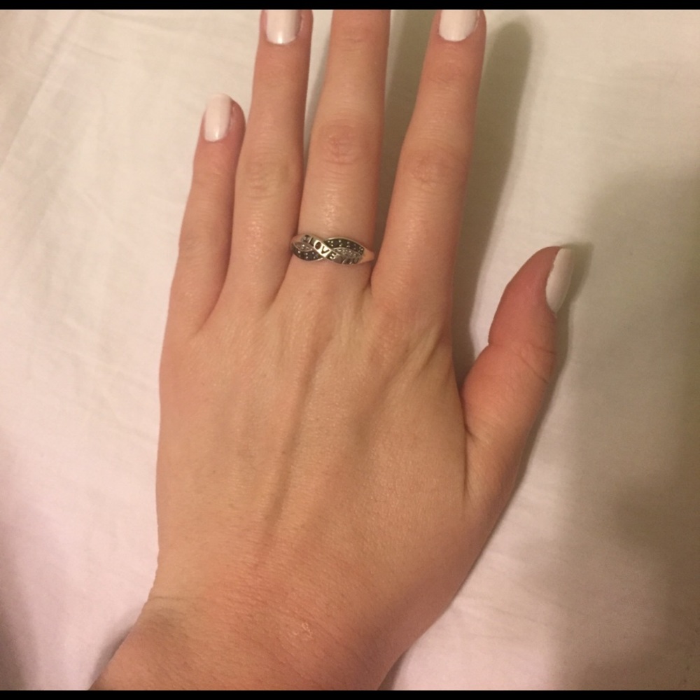 Black Diamond and Diamond ring