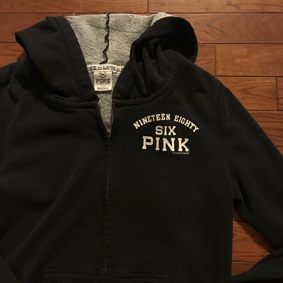 PINK Victoria's Secret Tops - • FREE WITH ANY ORDER • VS PINK • black zip up