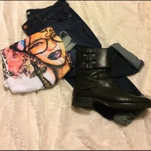 Vintage Modern Combat Boots