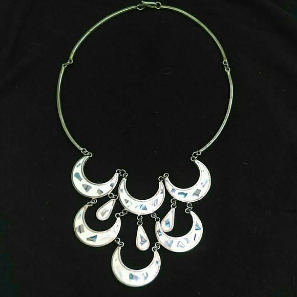 SOLD Taxco Mexican Sterling Enamel Abalone - Picture 3 of 8