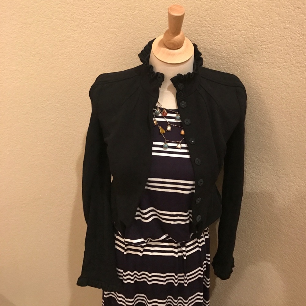 DIANE von FURSTENBERG Black Jacket Size 2