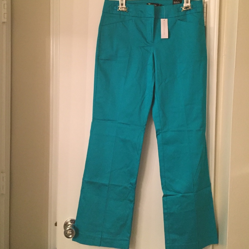 The 7th Avenue Bootcut Stretch Office Pants Teal