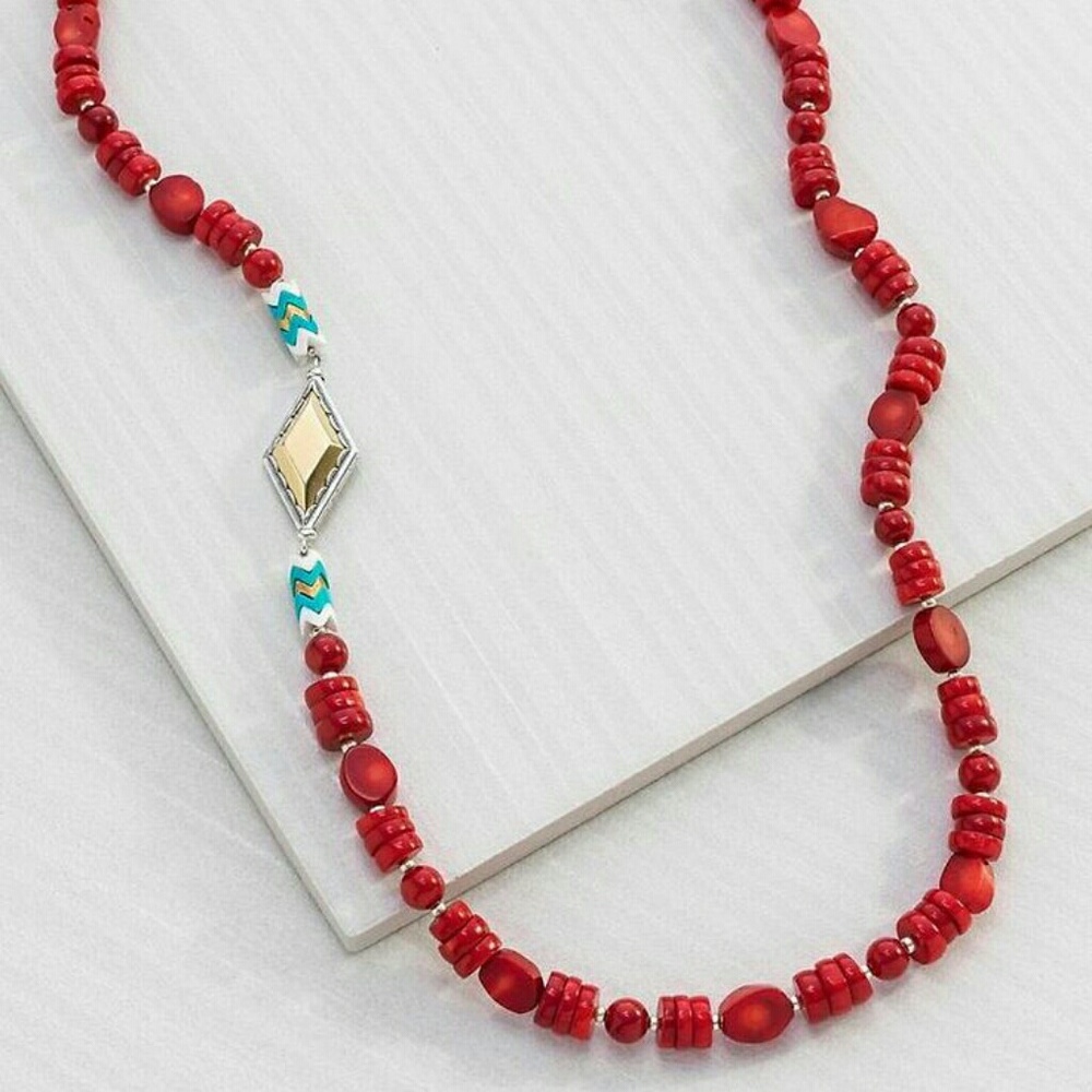 Silpada Coral Necklace 406 1/3 carats! - Picture 5 of 6