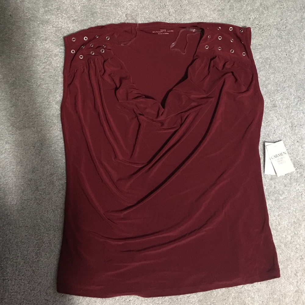 Carmen Marc Valvo Dress Blouse