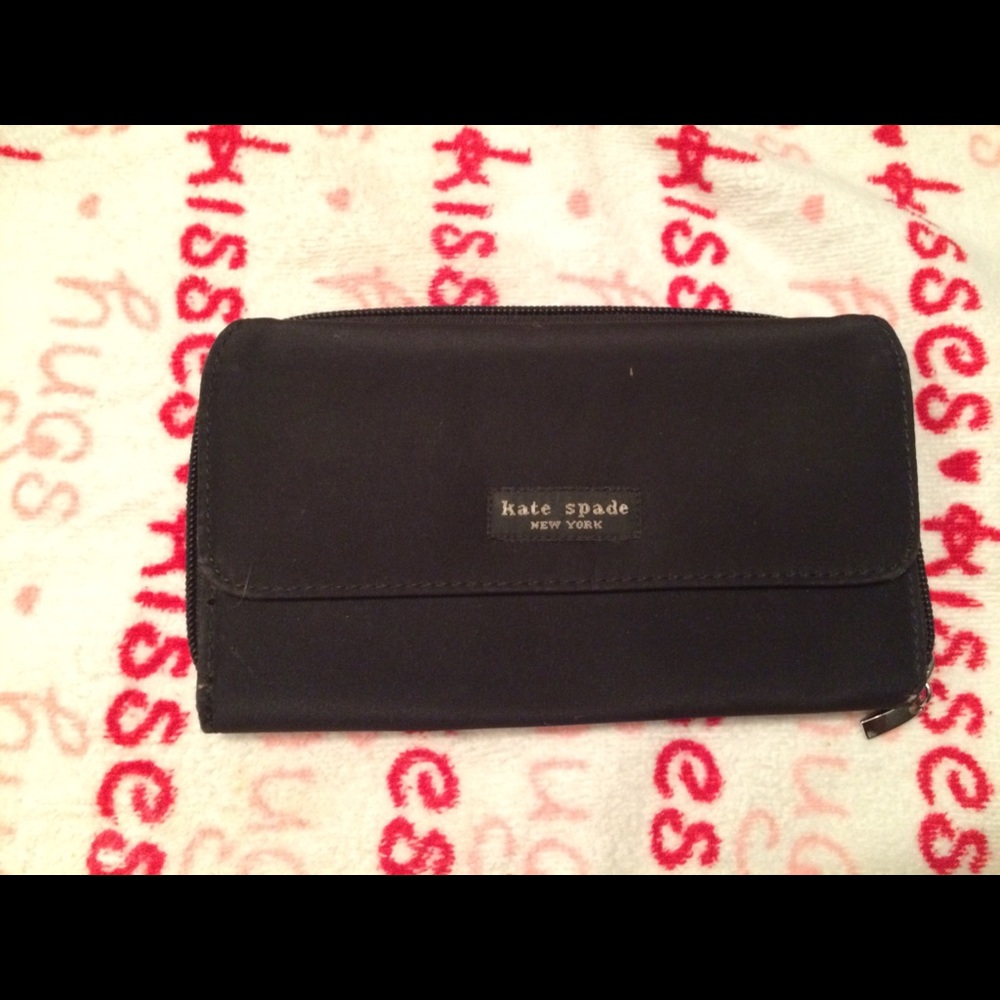 Kate Spade Black Nylon Wallet - Picture 1 of 6
