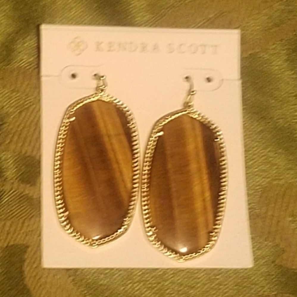 Kendra Scott Tiger's Eye Danielle earrings