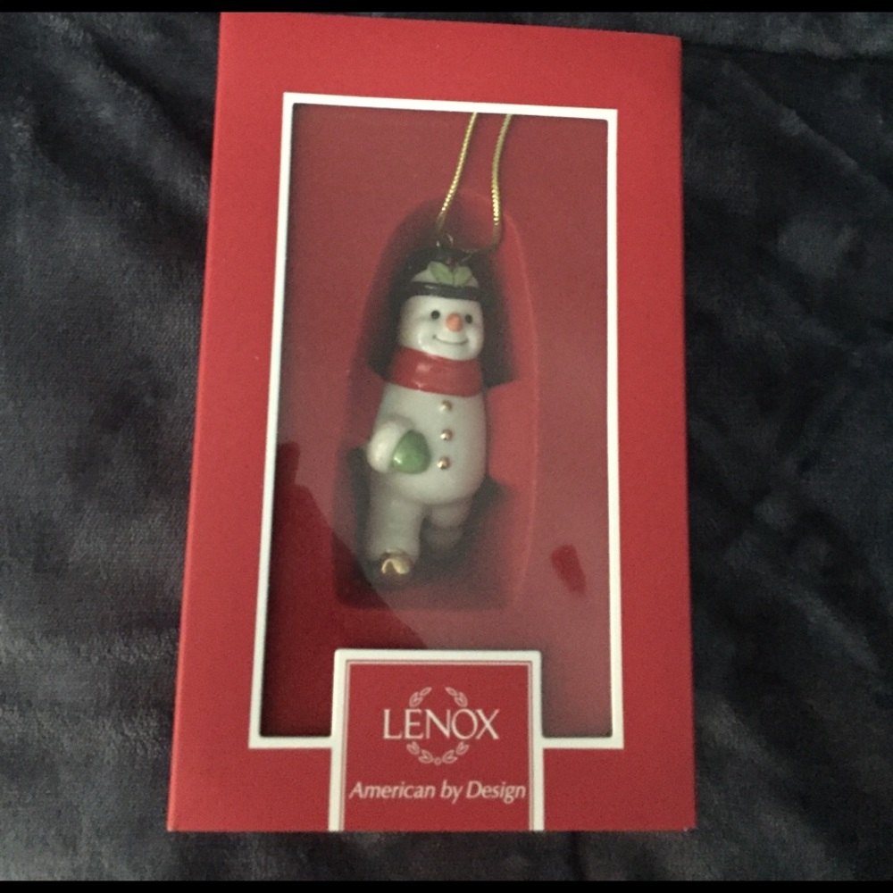 LENOX snowman ornament