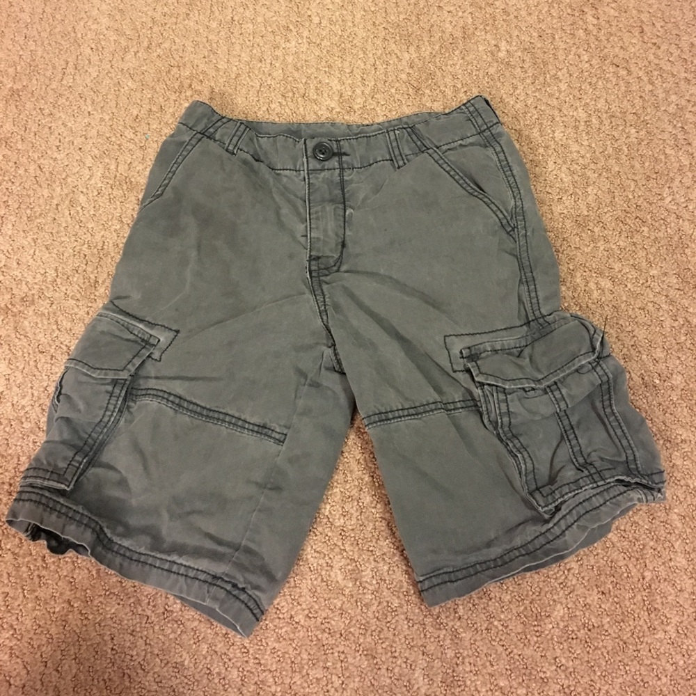 Boys dark gray carpenter shorts