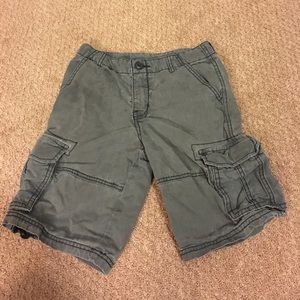 Boys dark gray carpenter shorts