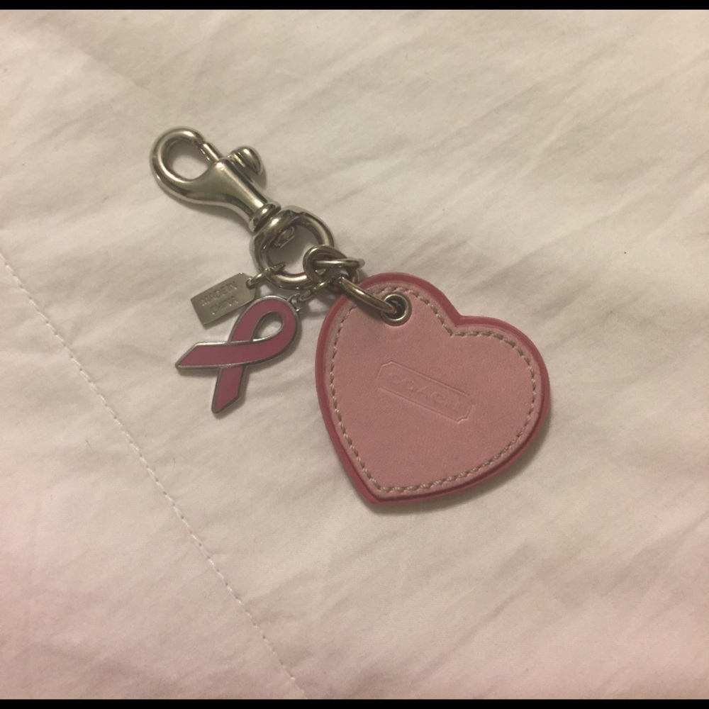 Coach Breast Cancer Key Chain!!
