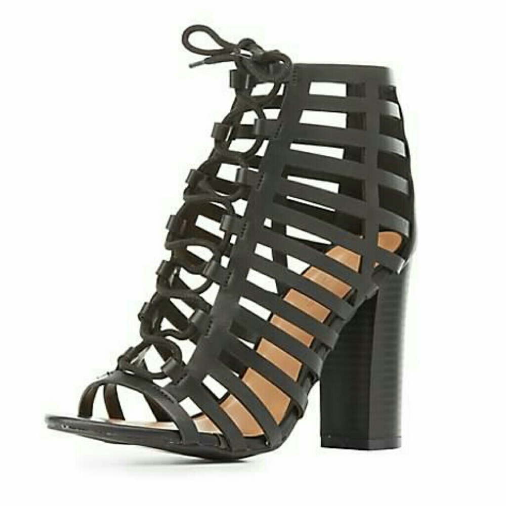 NEW!! Laser Cut Chunky Heels