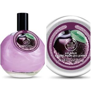 NWOT The Body Shop Frosted Plum Mist and Lip Set