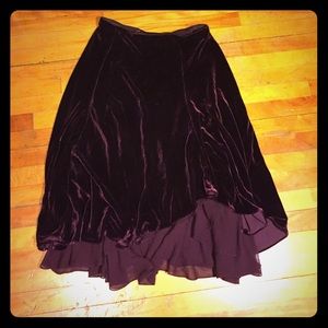 Ralph Lauren Velvet Midi Skirt