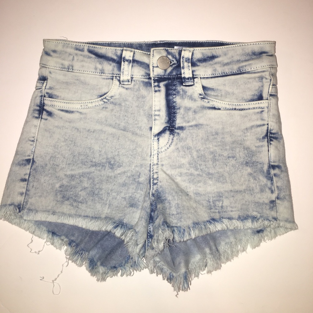 DIVIDED Acid Wash Shorts