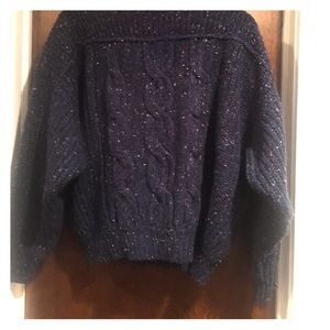 Blue knit sweater