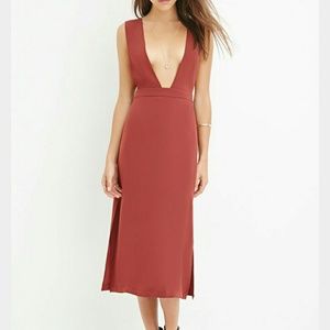 Forever 21 Overall Dress in Rust