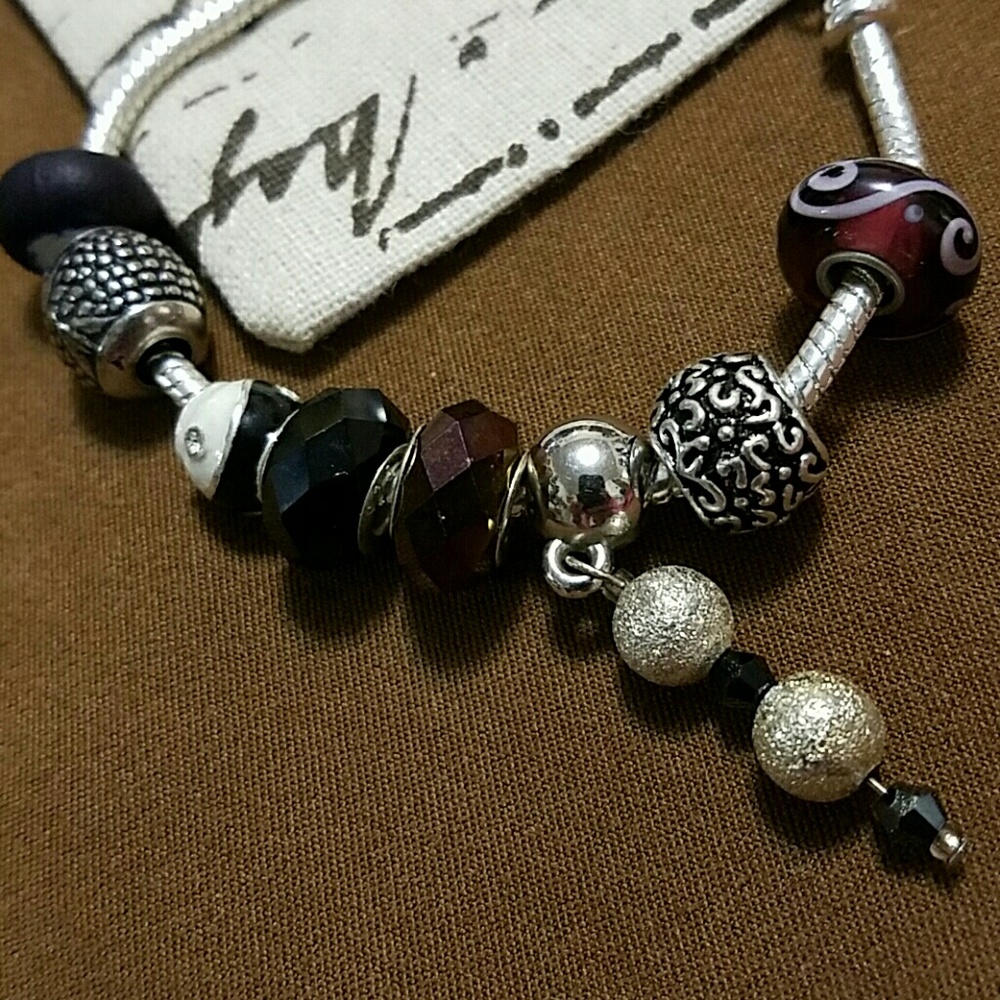 Dark charm bracelet