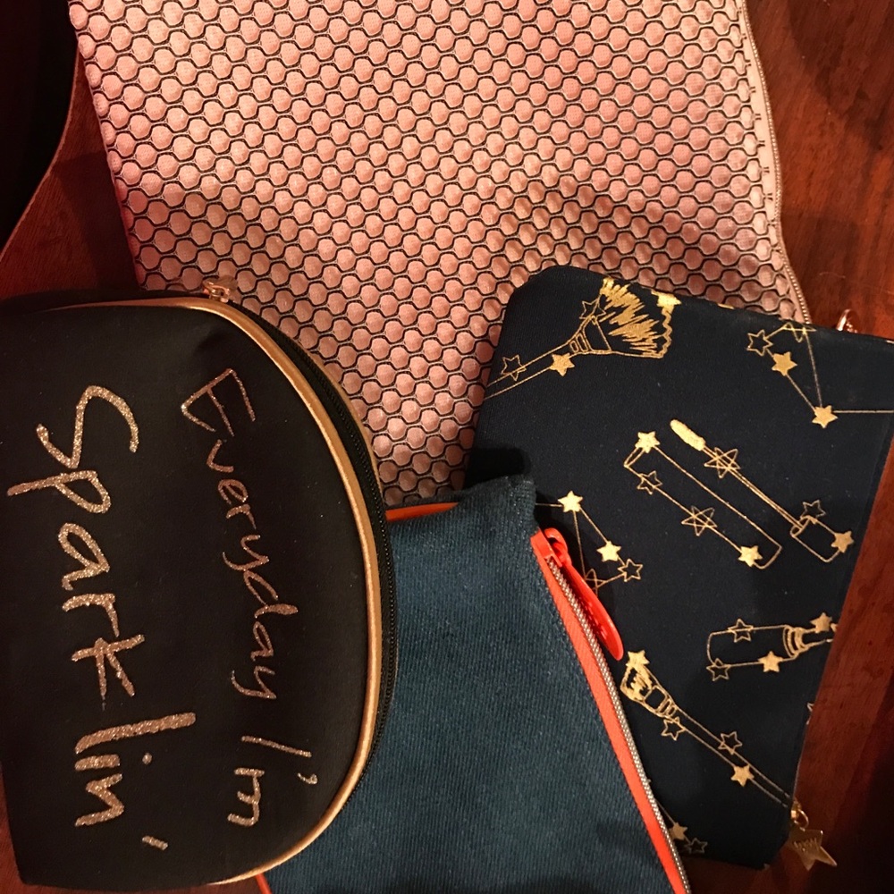 4 Brand New Makeup Bags