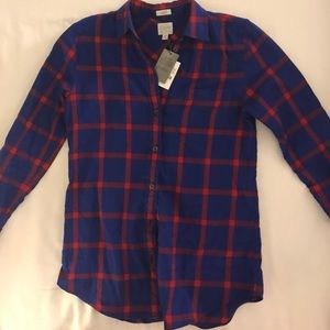 Brand new boy fit blue flannel