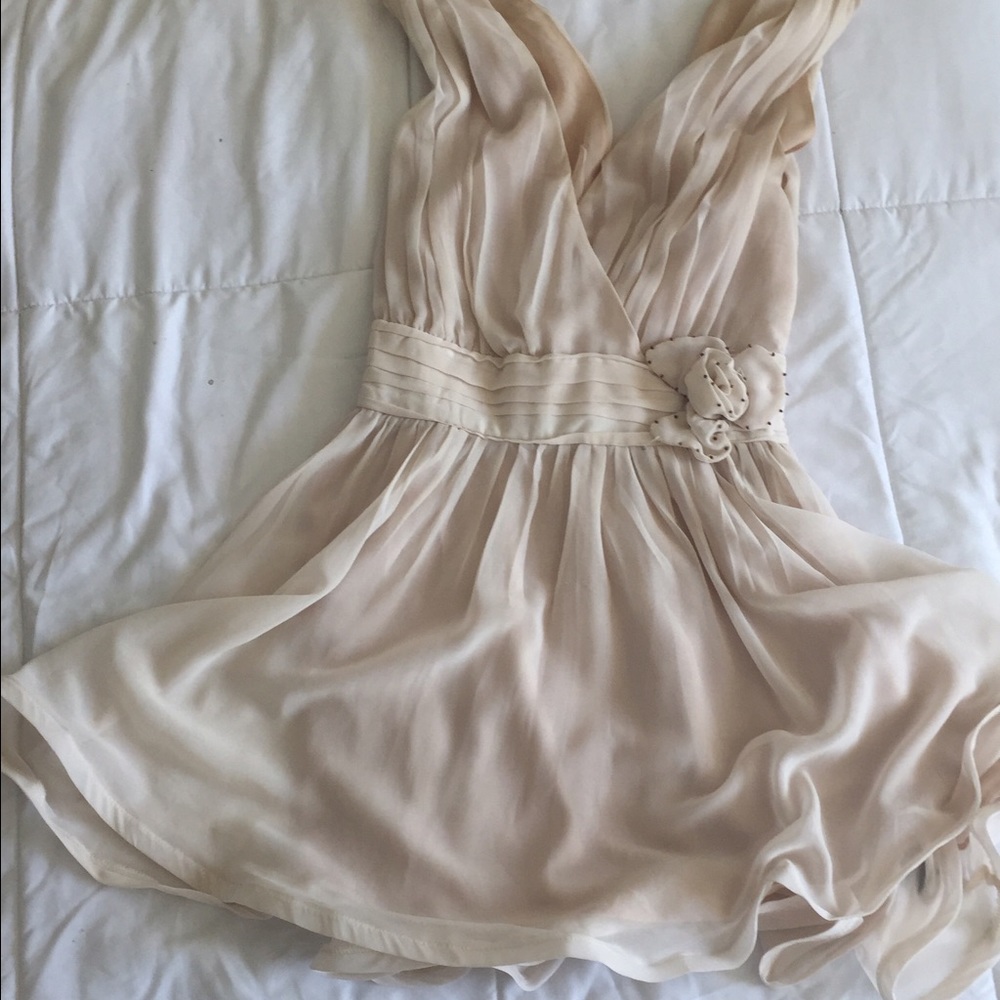 Cream party dress