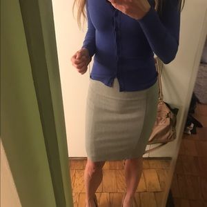 Light Gray bodycon pencil work skirt