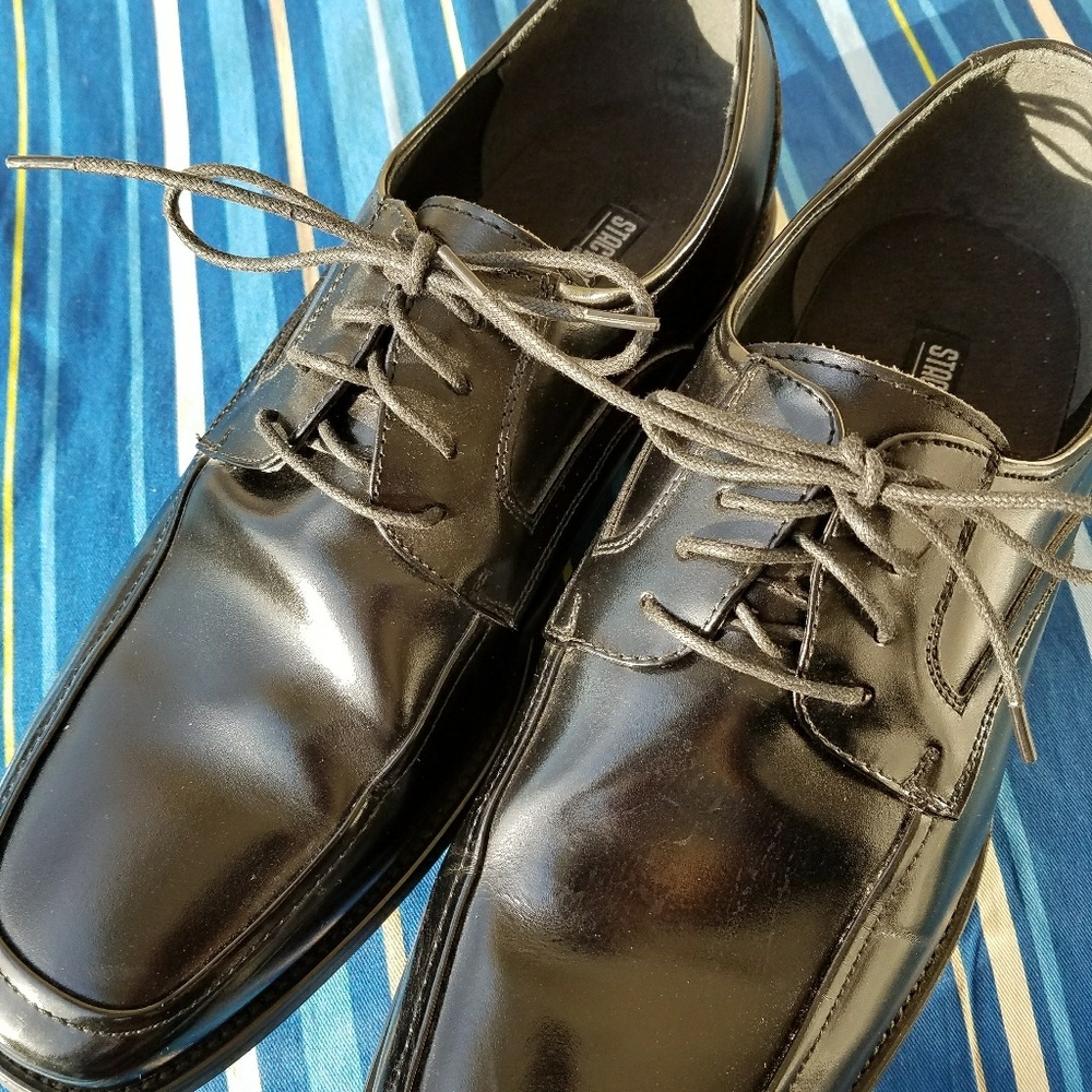 Stacy Adams Calhoun Mens Moc-Toe Leather Lace Oxf