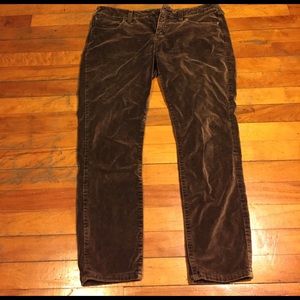 Free People Mid-Rise Velvet Pants