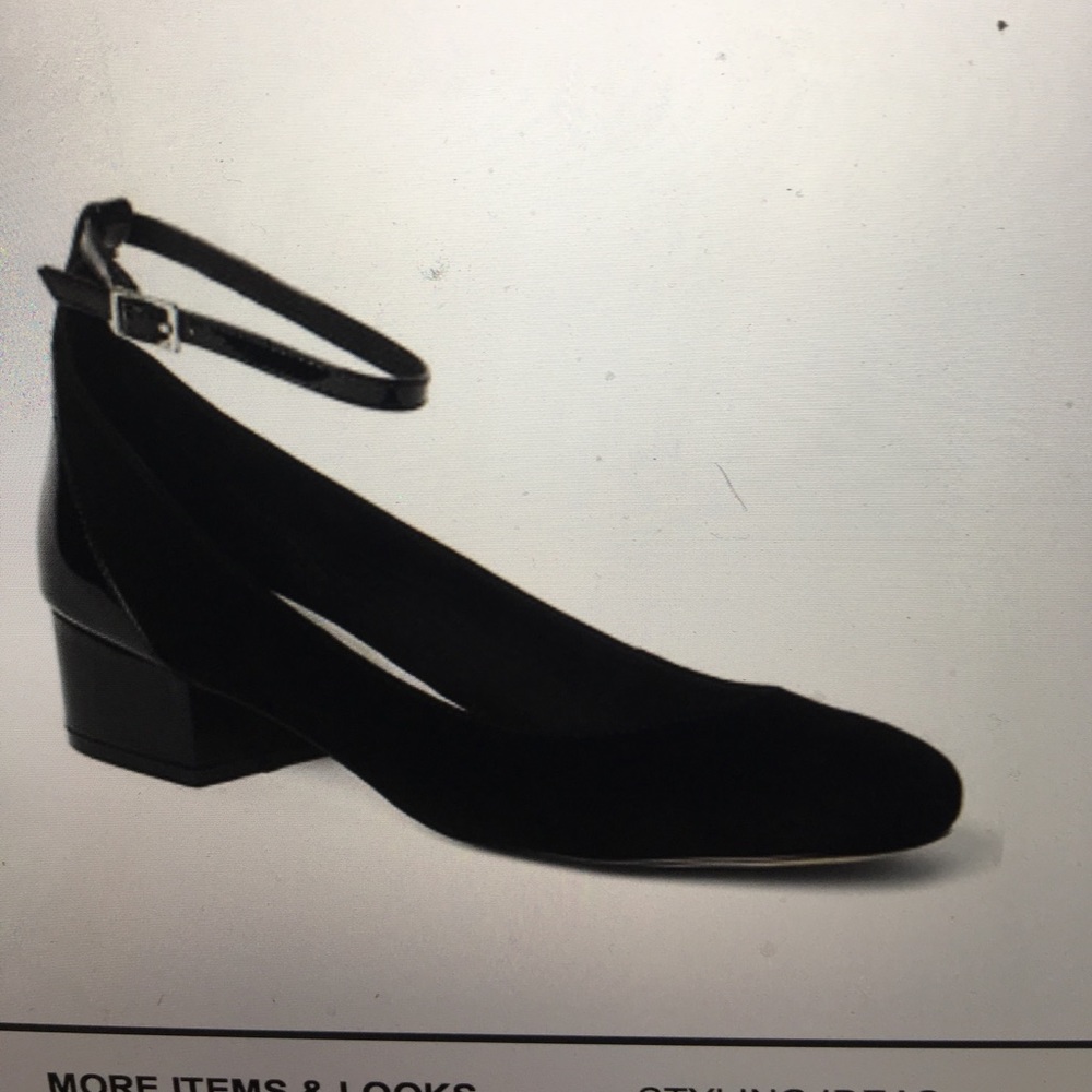 Gap block heel ankle strap