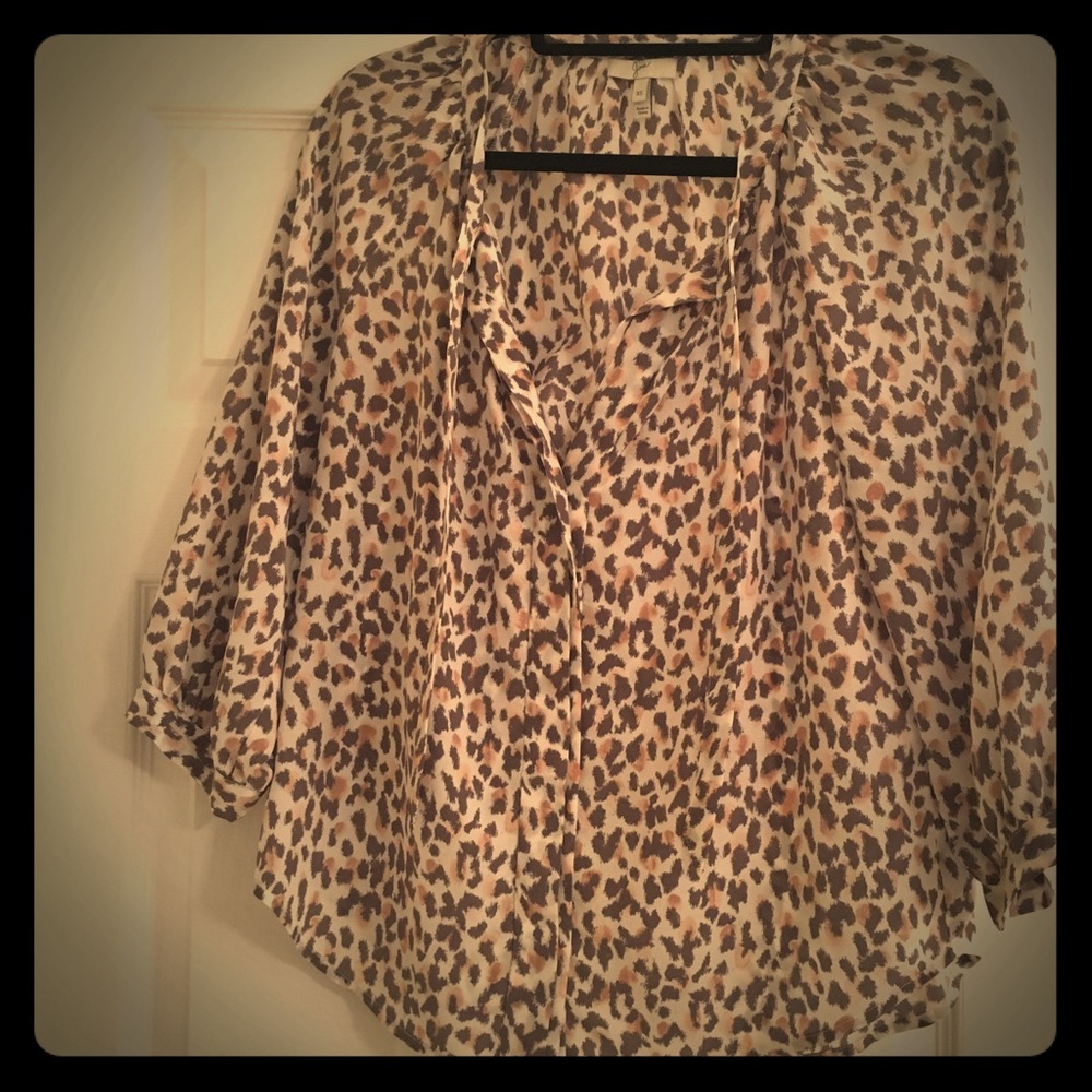 Joie Madera leopard top