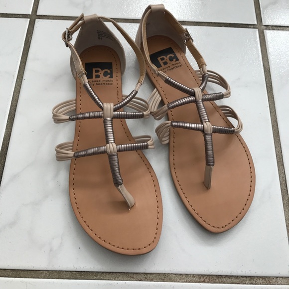 BC Footwear Shoes - BC gladiator sandals, NEW.