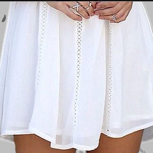 🎉HP🎉 🌸White Hollowed Out Lace Dress🌸 - Picture 5 of 5