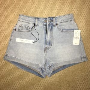 Kendall&Kylie PacSun super high rise denim shorts